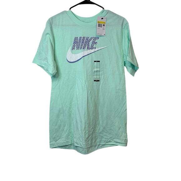 Nike Other - Nike Men’s The Nike Tee Mint Green Purple Logo Size S NWT Activewear Casual